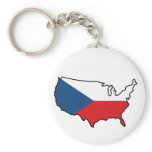 Keychain: Czech in USA keychains