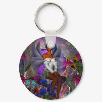 Keychain Fantasy Art Garden Fairy by Darling_Gifts Keychain Fantasy Art Garden Fairy
