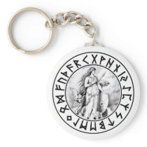 keychain Freya Rune Shield