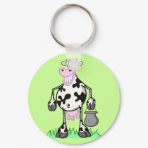 KEYCHAIN "funny cow" cartoon