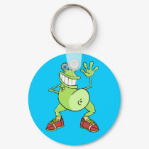 KEYCHAIN "funny frog " cartoon