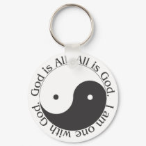 Keychain - God is All Yin-yang by AnandaCincinnati Keychain - God is All Yin-yang