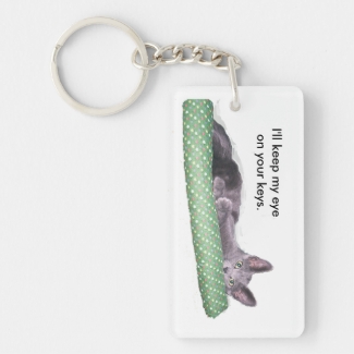 Keychain - Gray kitten