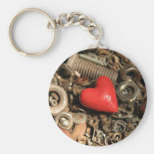 Keychain "Heart & bolts-nuts" by Agni Kama