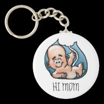 Keychain HI MOM keychains