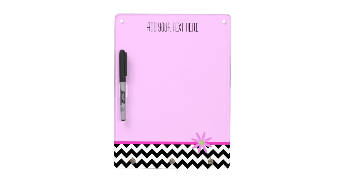 Keychain holder and Pen Chevron Dry Erase Board Zazzle