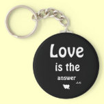 Keychain - Love is the Answer (Black) keychains