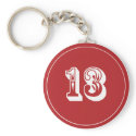 Keychain Lucky 13 zazzle_keychain