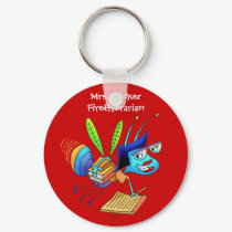 Keychain-Mrs. Flicker Fireflybrarian