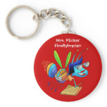 Keychain-Mrs. Flicker Fireflybrarian