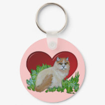Keychain - Persian Cat by pawtraitart Keychain - Persian Cat