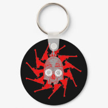 Keychain - PickelSchädelKuppelGrey