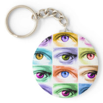 Keychain - Pop Art Eyes