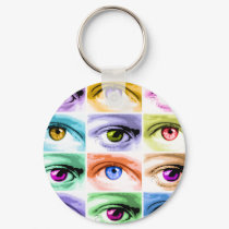 Keychain - Pop Art Eyes