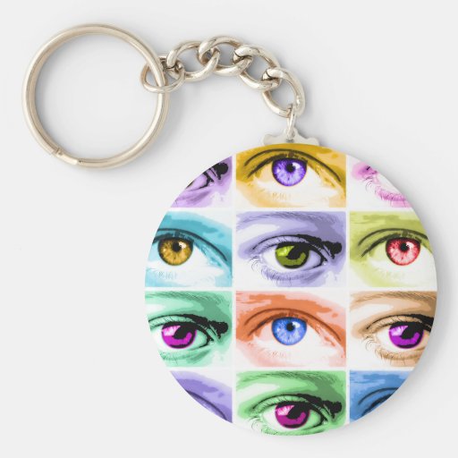 Keychain - Pop Art Eyes