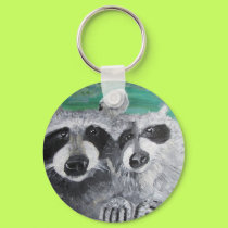 Keychain - Raccoon Babies - Bandit Love