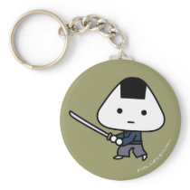 Keychain - RiceBall Samurai - GoldBack keychains