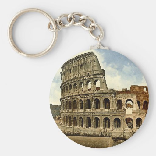 Keychain Rome, Colosseum Zazzle
