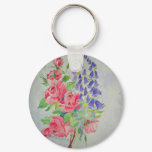Keychain Roses and Digitalis