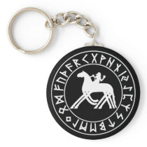 Keychain Sleipnir Shield on Blk