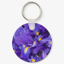 Keychain, "Spring Iris" # 50 by Florabunda Keychain, "Spring Iris" # 50
