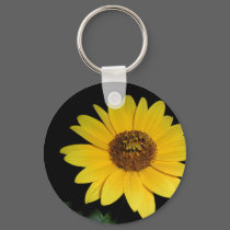 Keychain - Striking Sunflower by lgsphotography Keychain - Striking Sunflower