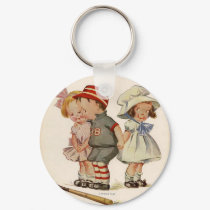 Keychain Vintage Children by Zazzle_Vintage Keychain Vintage Children