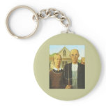 Keychain with American Gothic Design