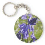 Keychain with bluebell flowers