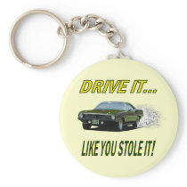 Keychain with "DRIVE IT!..." design