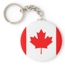 Keychain with Flag of Canada keychains