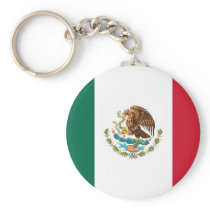 Keychain with Flag of Mexico