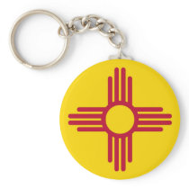 Keychain with Flag of New Mexico State