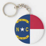 Keychain with Flag of North Carolina State