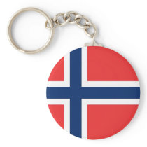 Keychain with Flag of Norway