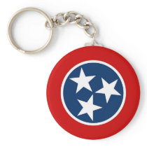 Keychain with Flag of Tennessee State