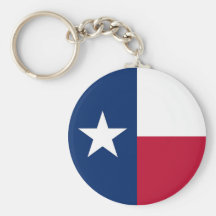 Keychain with Flag of Texas State