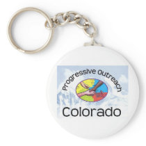 Keychain with mountain logo