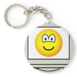 Computer screen emoticon   keychains