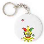 Juggling smile jester  keychains
