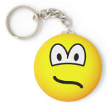 Frown emoticon mouth  keychains