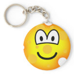 Cheese emoticon   keychains