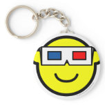 3D glasses buddy icon   keychains