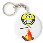 Campfire marshmallow smile   keychains