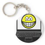 Laptop smile   keychains