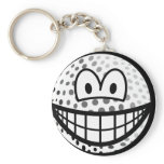 Golfball smile   keychains