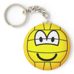 Volleyball emoticon   keychains