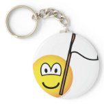 White flag emoticon   keychains
