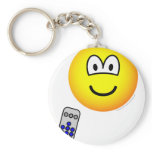 Tv remote emoticon   keychains