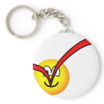 Checked emoticon voting  keychains
